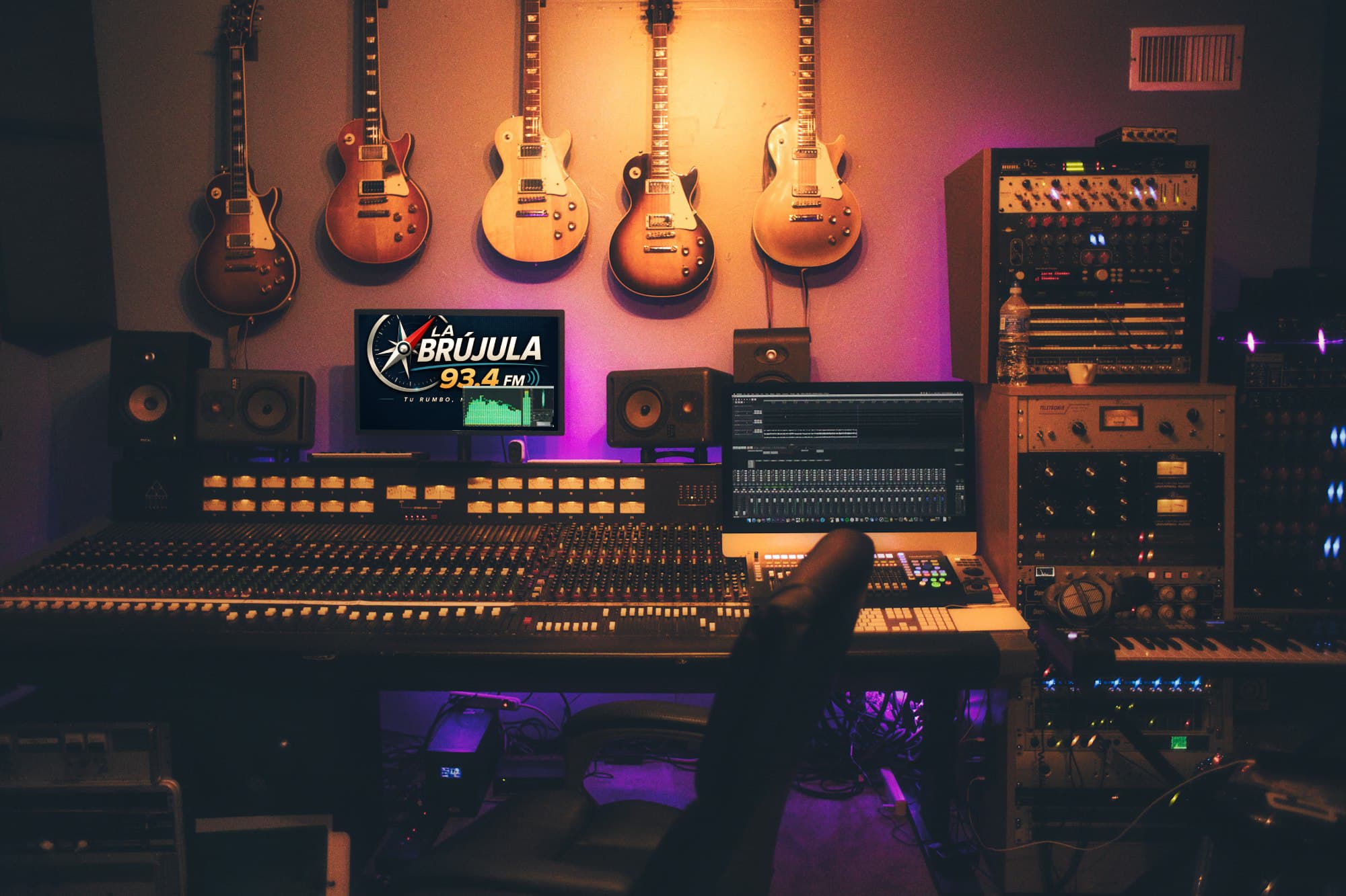Radio Studio Background
